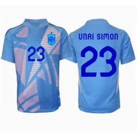 Spanien Unai Simon #23 Torwart Heimtrikot EM 2024 Kurzarm